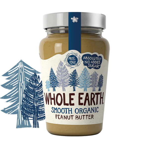 Whole Earth Foods Organic Smooth Peanut Butter 340g